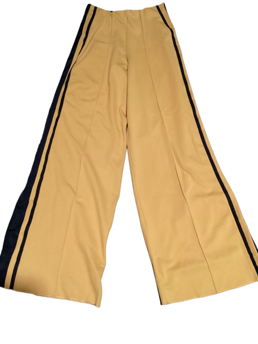 Zara Mustard Trousers with Black Trim